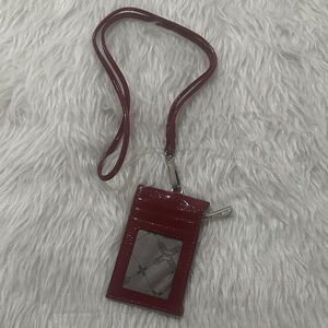 Aimee Kestenberg Burgundy and Charcoal Card Holder